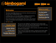 Tablet Screenshot of bimbogami.co.uk